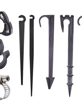 滴灌地插毛管支架 园艺滴头支架 喷雾头管子 固定杆外径7mm管花盆