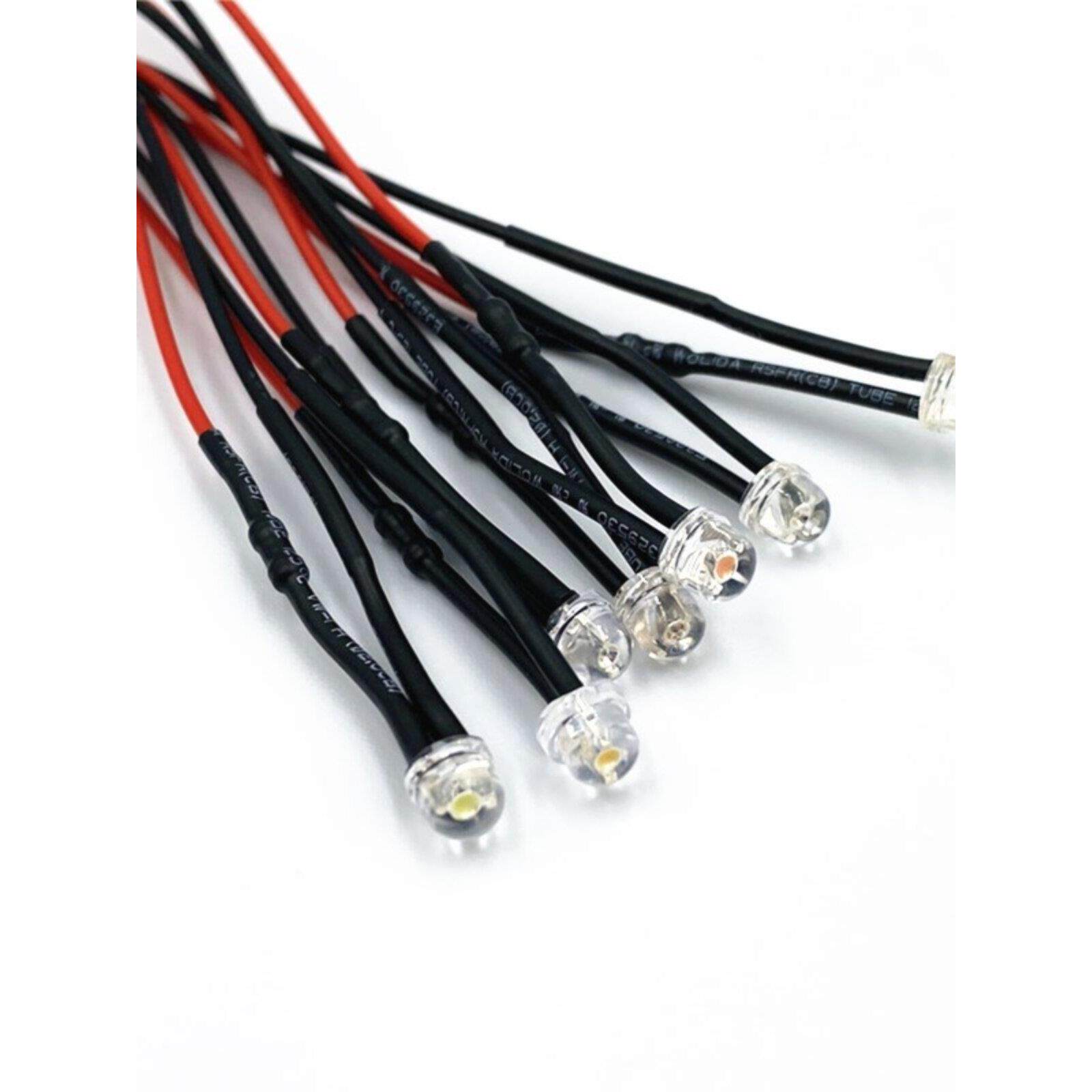 5mm8mm草帽头LED带线指示灯3V5V6V12V24V220V手电筒遥控器电路板