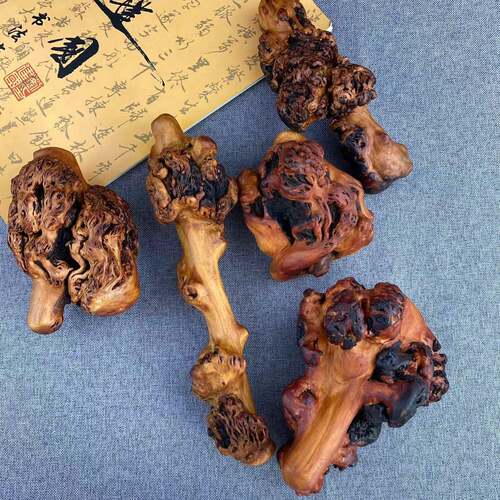山茶木手把件麻梨疙瘩木制黑果木
