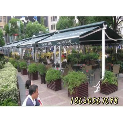 伸缩臂遮阳蓬双开式人字棚雨篷遮阳蓬折叠棚伸缩车棚凉棚遮阳凉蓬