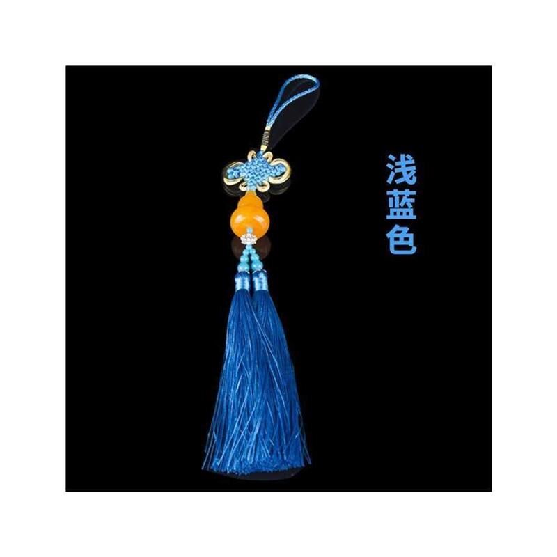 葫芦丝巴乌乐器仿蜜蜡吊坠小中国结挂件装饰流苏挂穗平安结