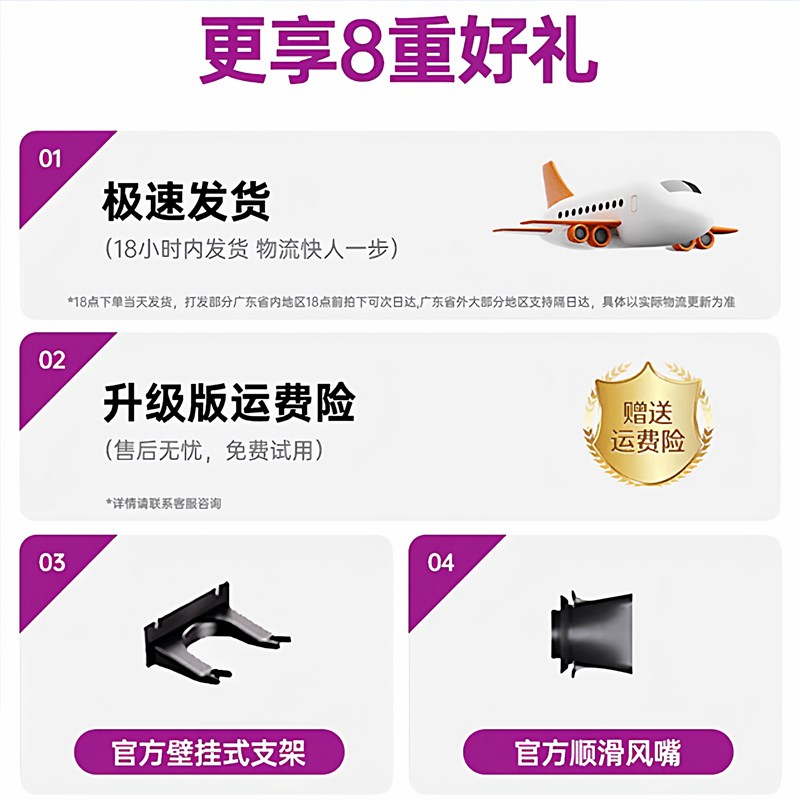 高速电吹风机家庭用负离子护发吹风机静音速干不伤发大功率吹风筒