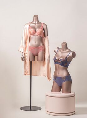 服装店内衣模特展示架全身男女装聚拢文胸橱窗半身假人体拍摄道具