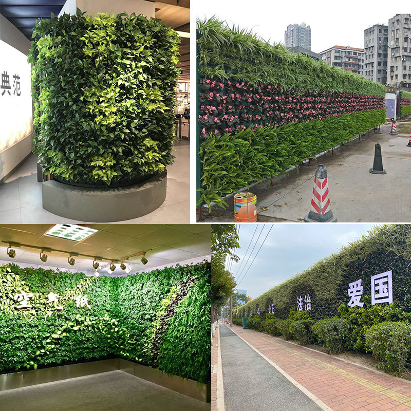 仿真植物墙绿植墙面草皮室内墙壁装饰绿色草坪塑料假花形象背景墙