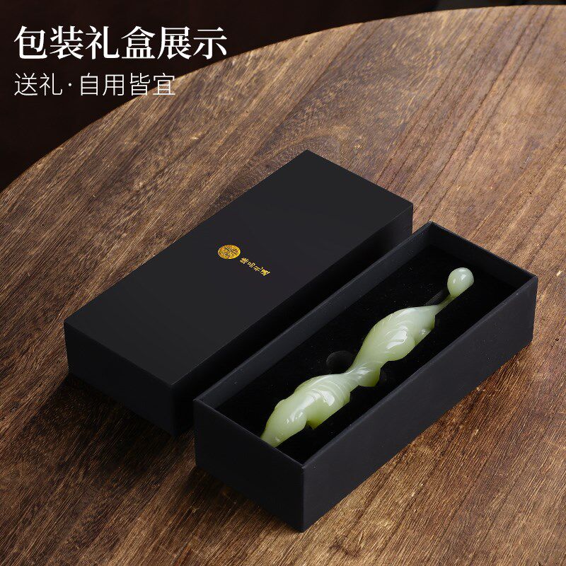 玉石伏虎茶宠摆件精品可养茶桌茶台摆件大全饰品高档招财茶玩茶具
