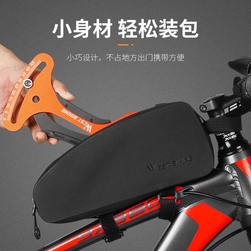 西骑者自行车辐条校正工具张力计轮组钢丝调圈编圈测试测量扳手