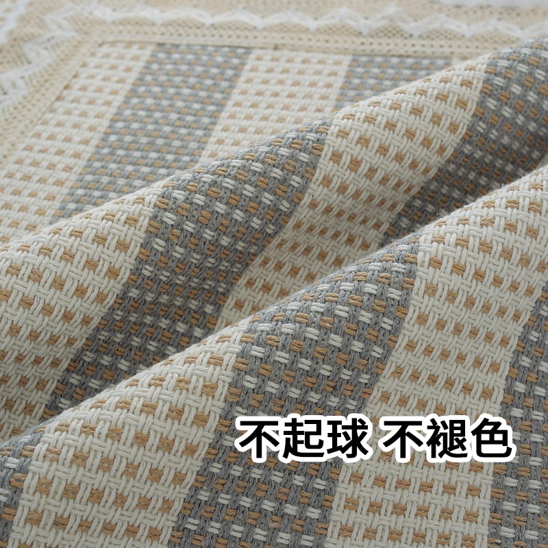沙发垫棉麻四季通用现代简约粗布布艺沙发坐垫沙发巾防静电可定制