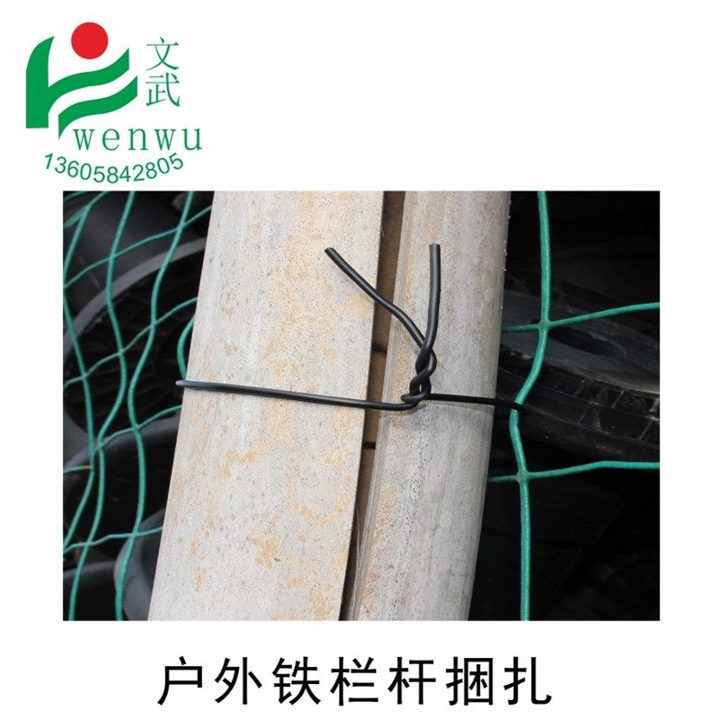 铁扎线1.2mm铁芯 200米铁绑线包塑铁丝 铁丝线扎带捆绑避雨棚竹片