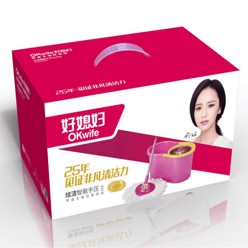 正品好神拖旋转拖把桶 手压双驱动脱水拖布墩布 媳妇免手洗好神拖