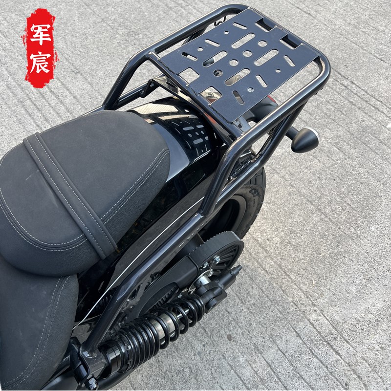 适用于奔达机车金吉拉450后货架尾架前后靠背改装件行李尾箱架