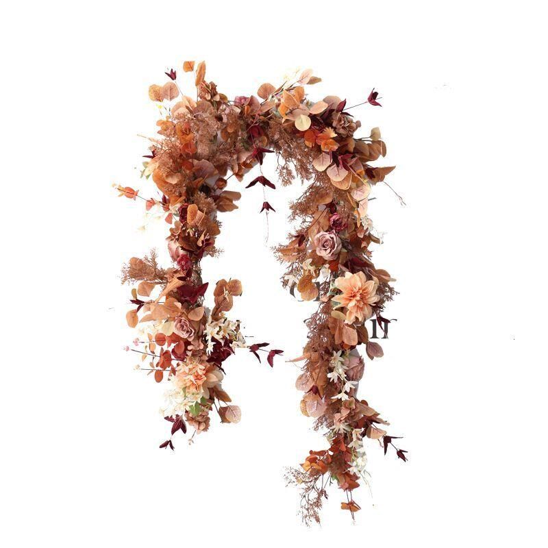 复古高端仿真玫瑰花藤叶藤假花藤条空调管道遮挡吊顶藤蔓缠绕植物
