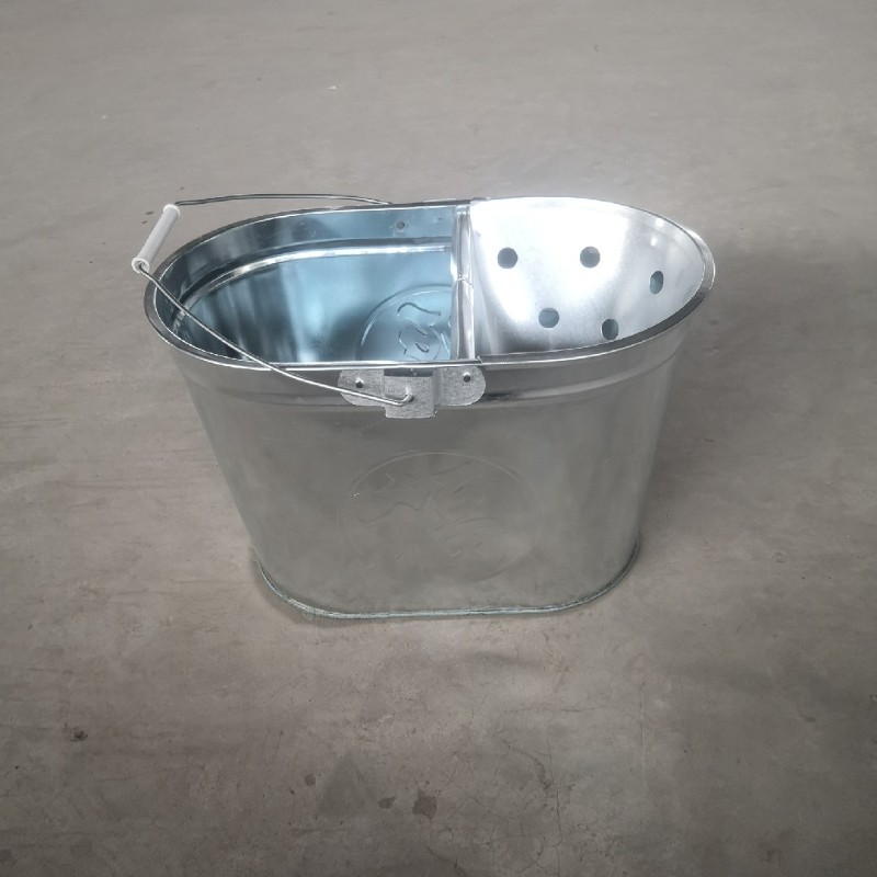 家用手提白铁皮拖地桶储水桶拖布挤水桶精品方便快捷地板清洁专用