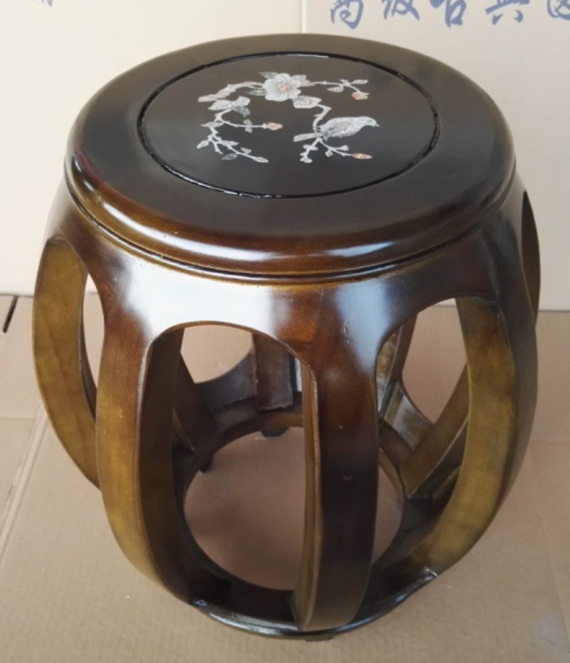 琴韵弹古筝凳实木琴凳圆凳腰鼓凳子仿古印花红木耐用厂家直销包邮
