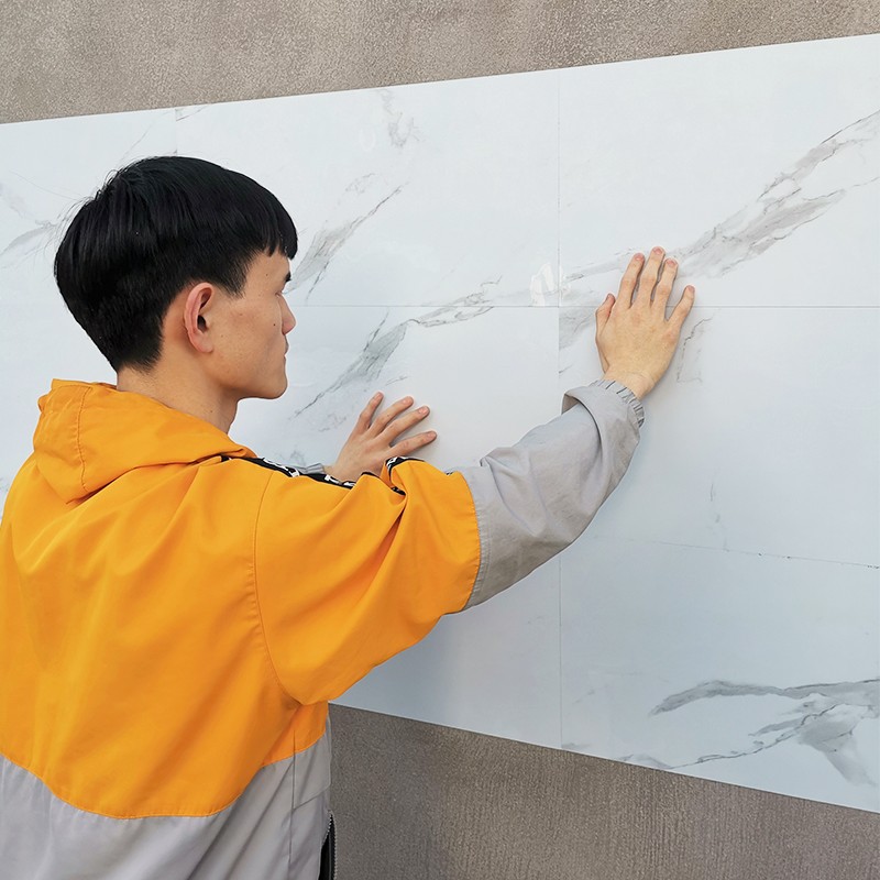墙纸自粘仿瓷砖墙贴毛坯房水泥墙大白墙面瓷砖卫生间翻新防水贴纸