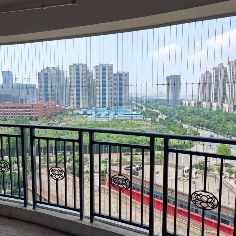 湖北武汉儿童隐形防护防盗网窗防护栏阳台窗户栏学校学生防护安装