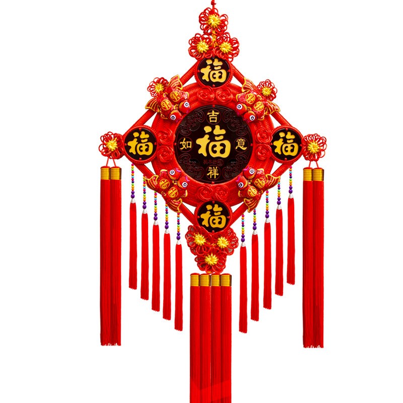特大号中国结挂件客厅大号超大号别墅高档沙发背景墙乔迁新居镇宅