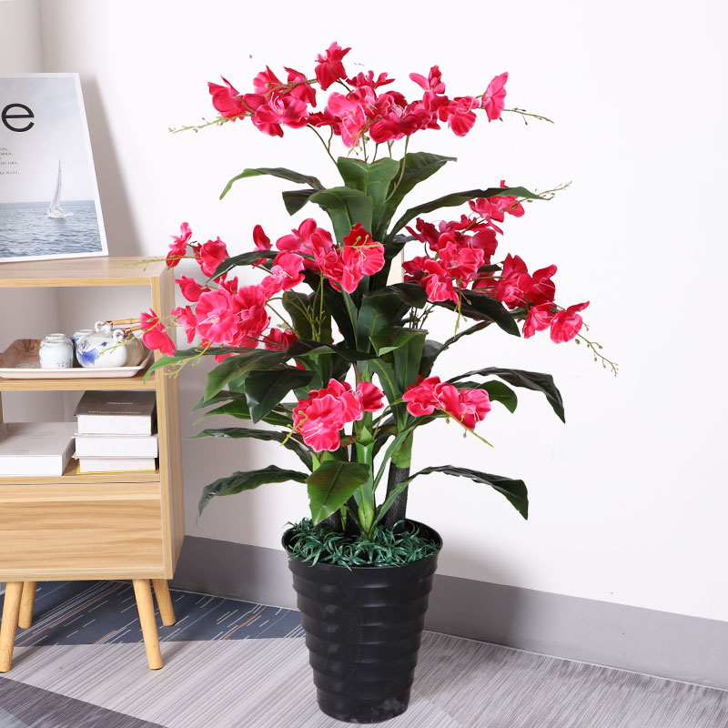 假花假树蝴蝶兰仿真植物客厅室内大型落地仿真绿植盆景盆栽塑料花