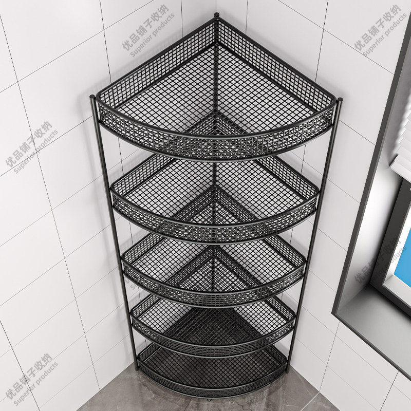 卫生间架子置物架落地式浴室三角架夹缝收纳神器厕所马桶转角储物