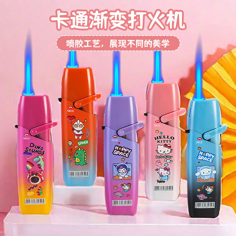 卡通创意摇臂款防风打火机图片