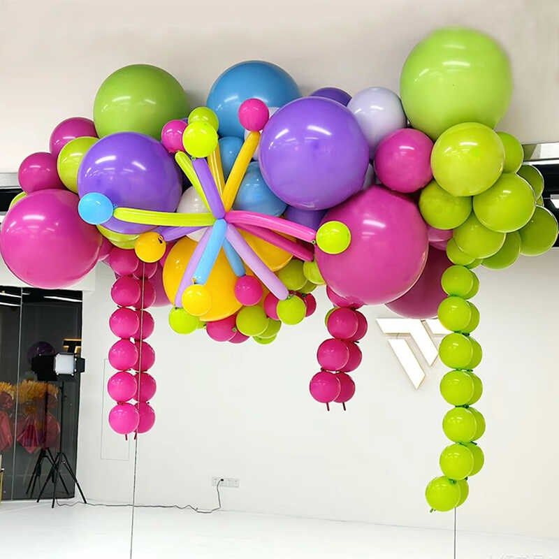 多巴胺色气球链套餐缤纷儿童周岁生日开业幼儿园活动布置装饰