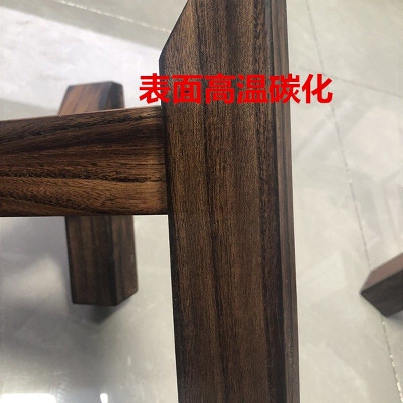 榆木木架底座茶叶罐防潮底座鱼缸架实木定做碳化防腐木水缸支架