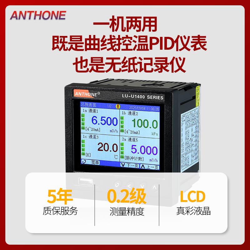 程序段记录型PID温控器带无纸记录仪功能的PID温控器数据U盘导出