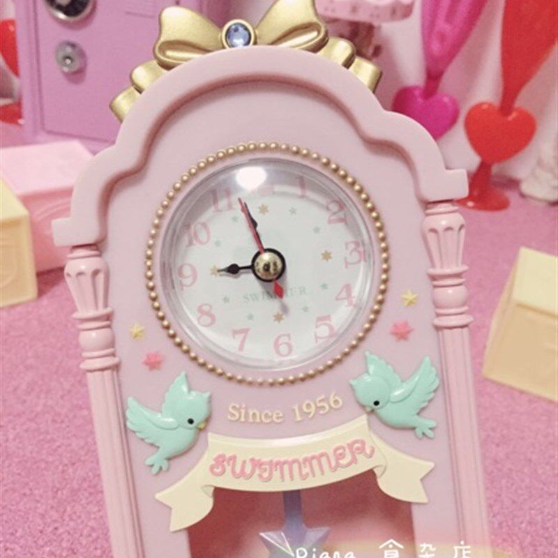 林小宅同款 swimmer少女挂钟 摆拍神器 壁挂挂钟 寝室