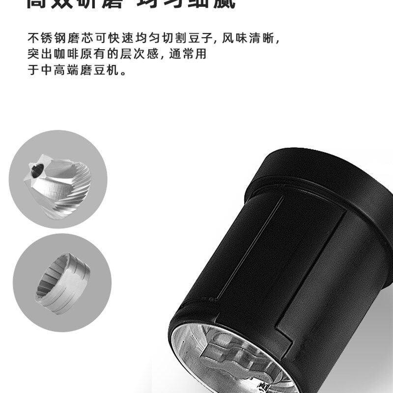 绿融电动磨豆机家用小型全自动咖啡豆研磨机便携研磨器手磨咖啡机