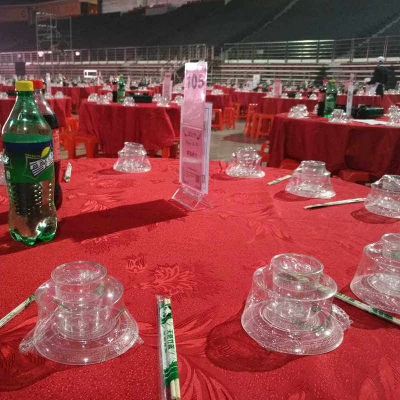 一次性餐具套装碗杯碟勺饭店碗筷餐具四件套硬材质加厚100套包邮