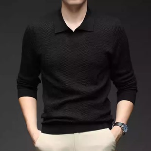 王福贵定制～男士 翻领针织上衣 polo领针织上衣3.24 男士