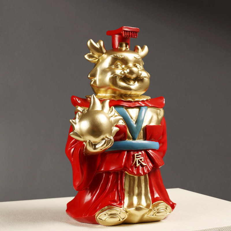 十二生肖龙年吉祥礼物客厅酒柜摆件属相鼠牛虎兔龙蛇马羊猴鸡狗猪