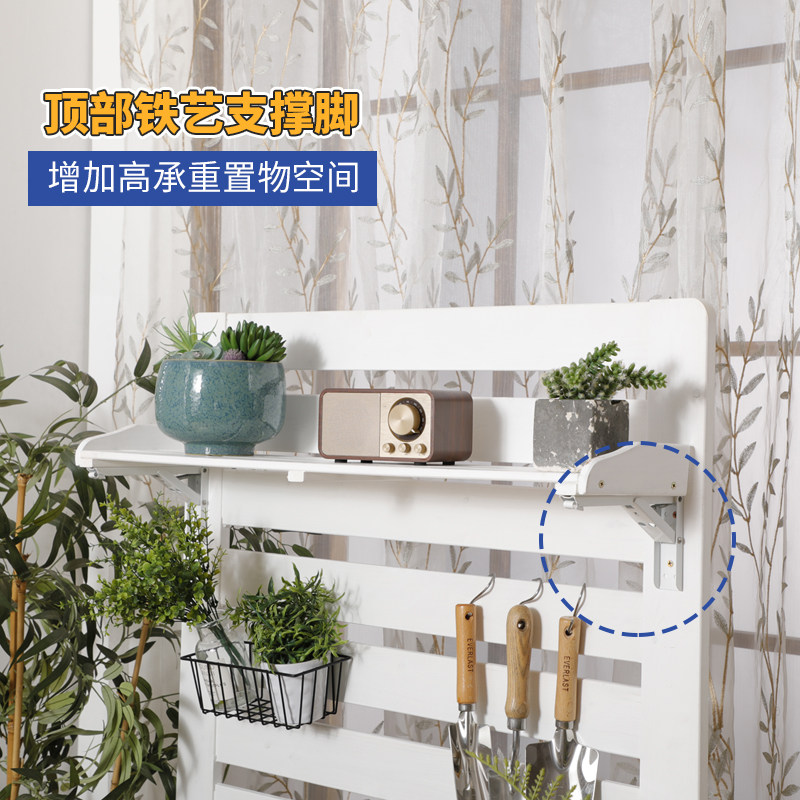 实木花架阳台花艺置物架植物摆放架室外花架盆栽架多层园艺工作台