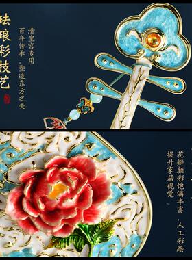 新中式风琵琶高级感摆件装饰礼物客厅中古风高档国风玄关乔迁之喜