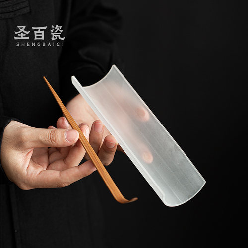 玻璃茶则高硼硅加厚功夫茶具茶道配件套装组日式茶则茶拔茶匙零配