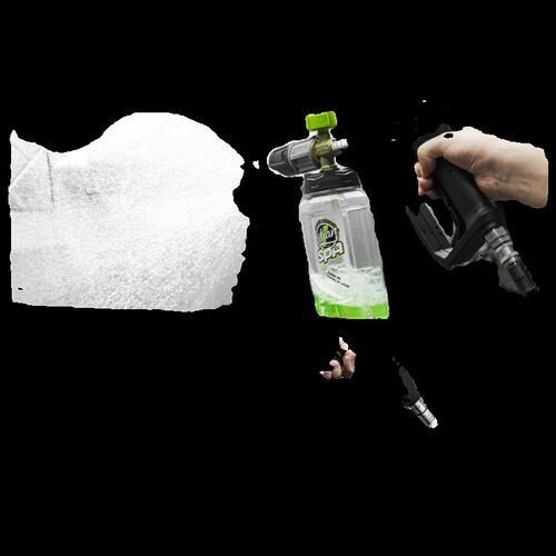 绿田高压洗车水枪G18快插PA短枪清洗机家用喷头抢刷洗车机泵配件