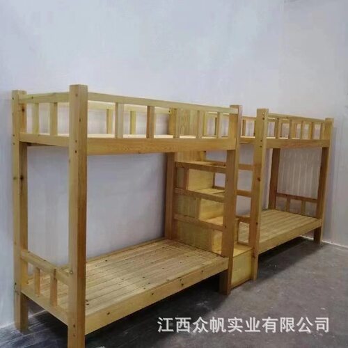 厂家直销松木上下铺床学生宿舍员工寝室床学校班级培训