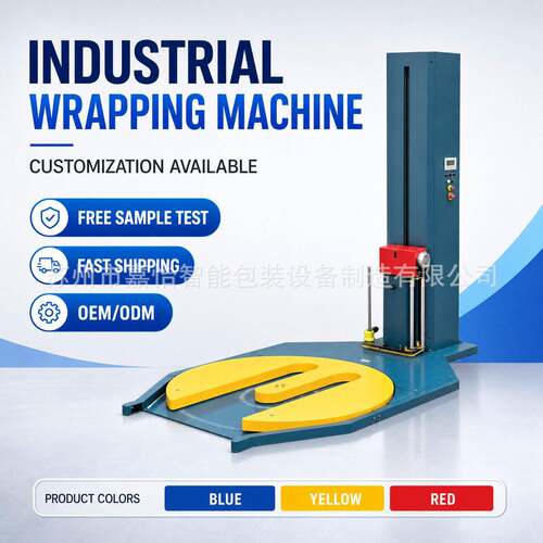 M Type Forklift Loading Pallet Stretch Wrapper Automatic