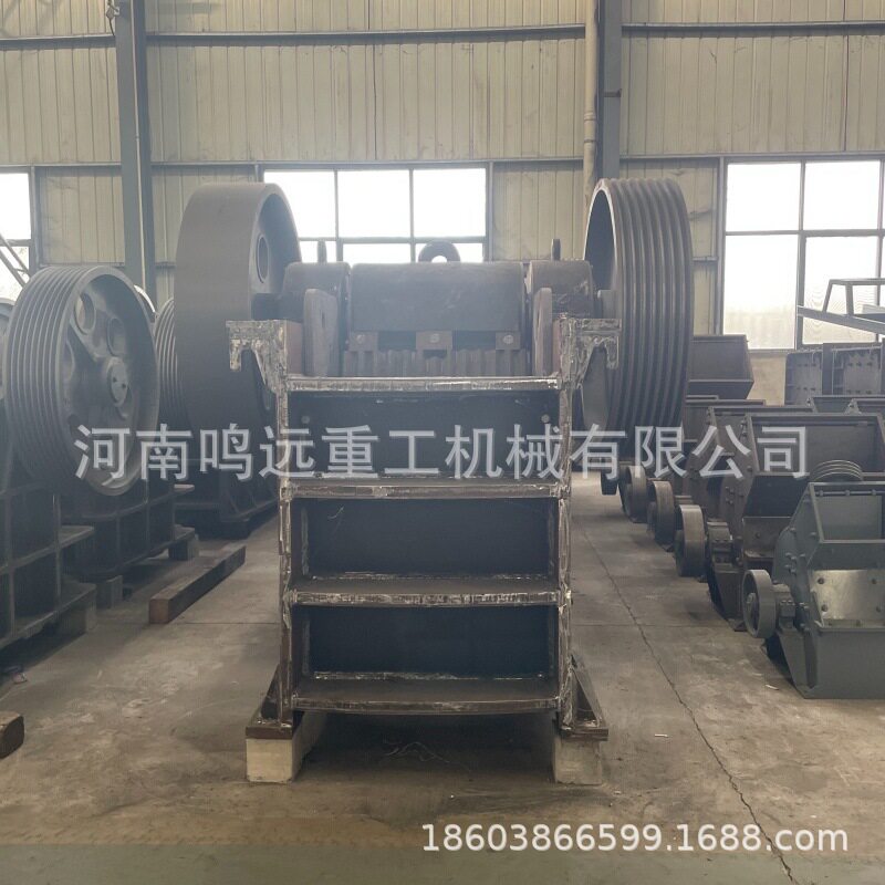 鄂式破碎机鹅卵石破碎生产线 砂石生产线粗碎机 老虎口破碎机