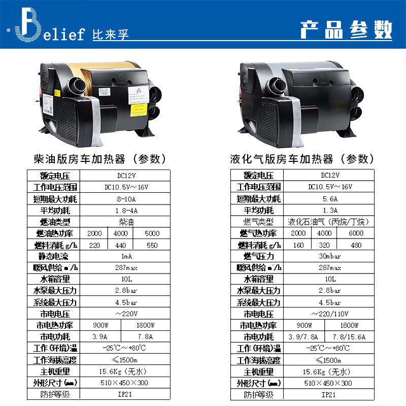 车来孚房比暖风热水一体机取暖洗澡野合加热器组外驻车采暖热水器