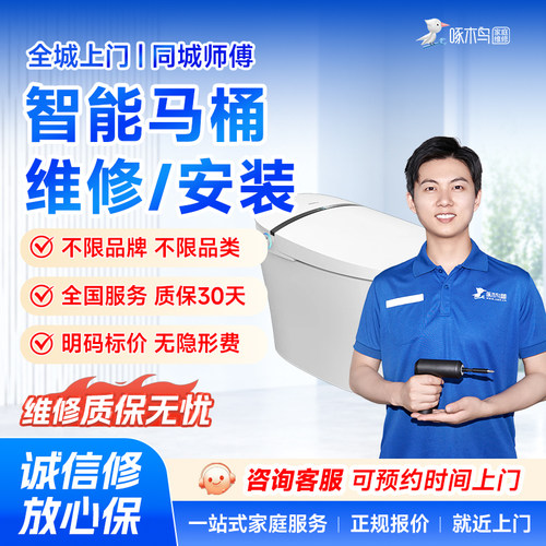 智能马桶维修安装管道疏通同城上门服务广州上海北京全啄木鸟定金
