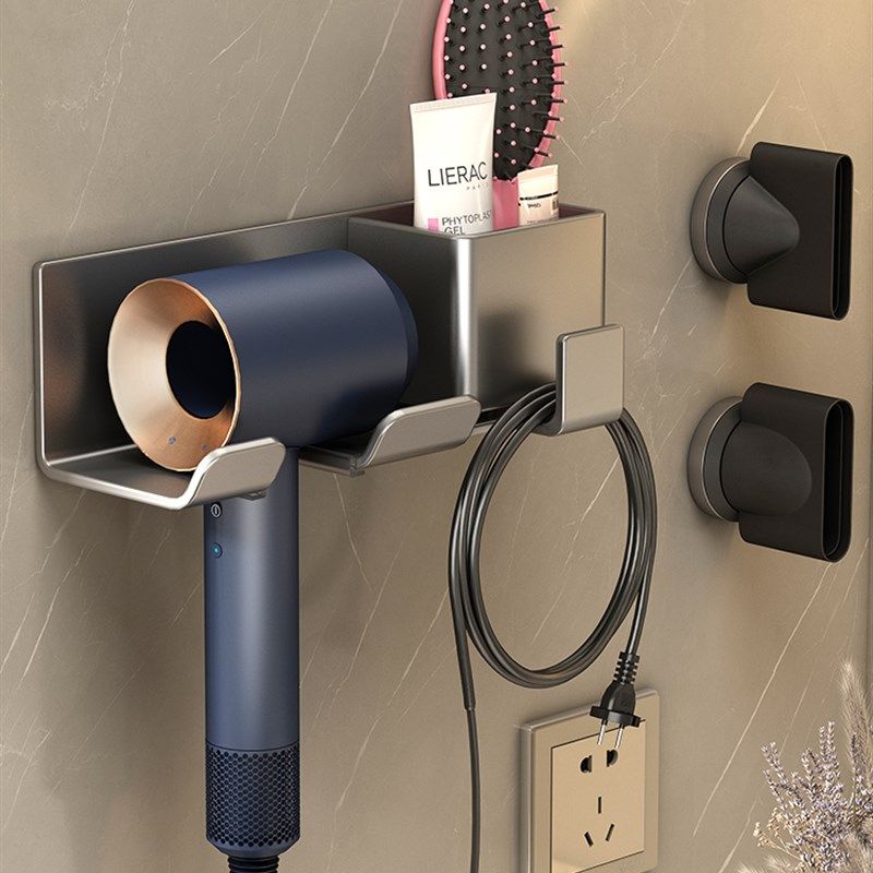 懒人电吹风支架浴室风筒挂架挂钩吹风机置物架免打孔卫生间壁挂式