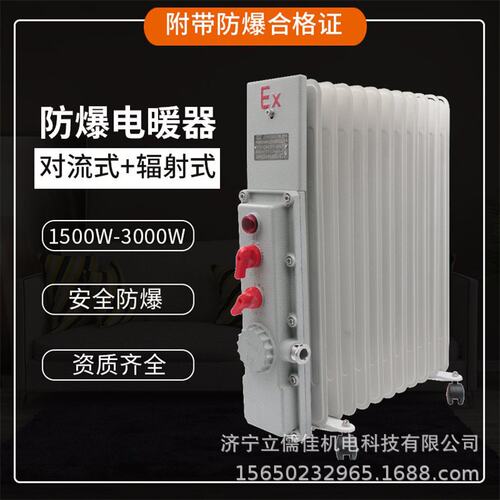 BDY型化工厂防爆电暖器  3KW电加热器厂家 石油工业防爆油汀