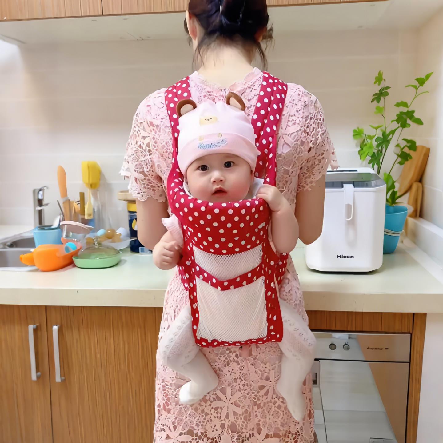 揹小孩的抱婴袋新款婴儿外出抱娃神器宝宝背篼前后两用简易轻便款