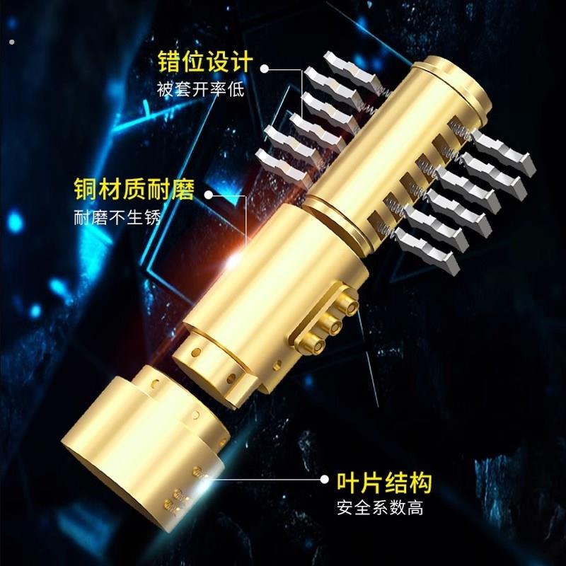通用型卷帘门锁铜芯锁防盗门锁中开底开商铺车库仓库防盗防撬门锁图片
