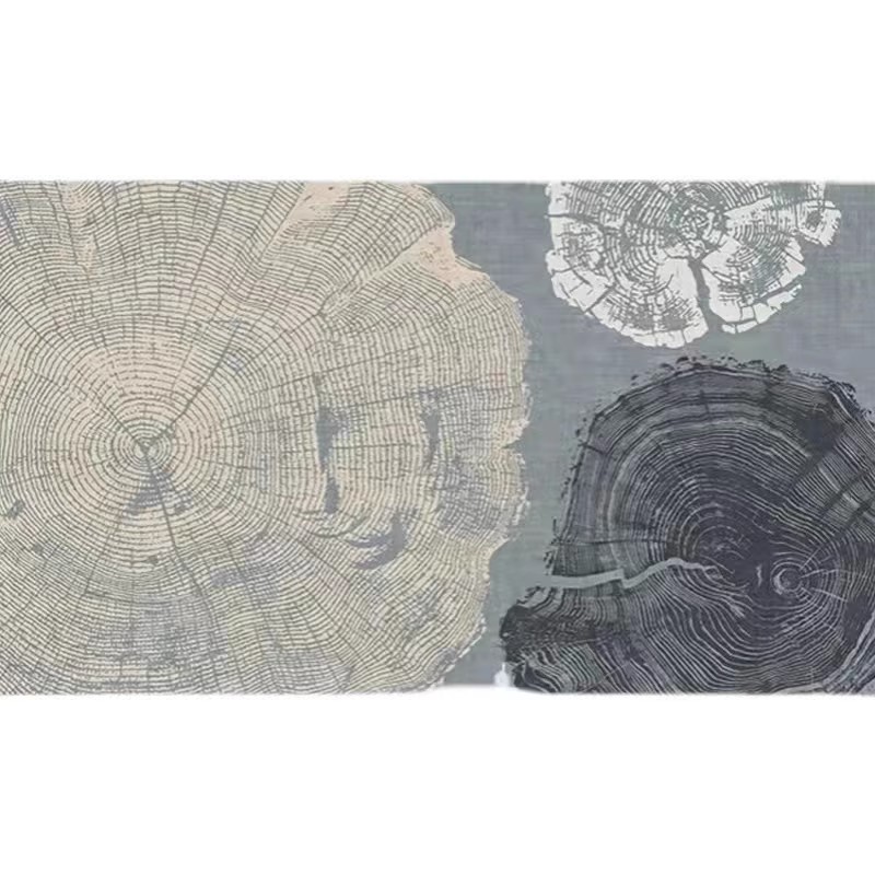 北欧现代抽象壁纸复古风线条年轮墙纸客厅电视背景墙卧室无缝墙布