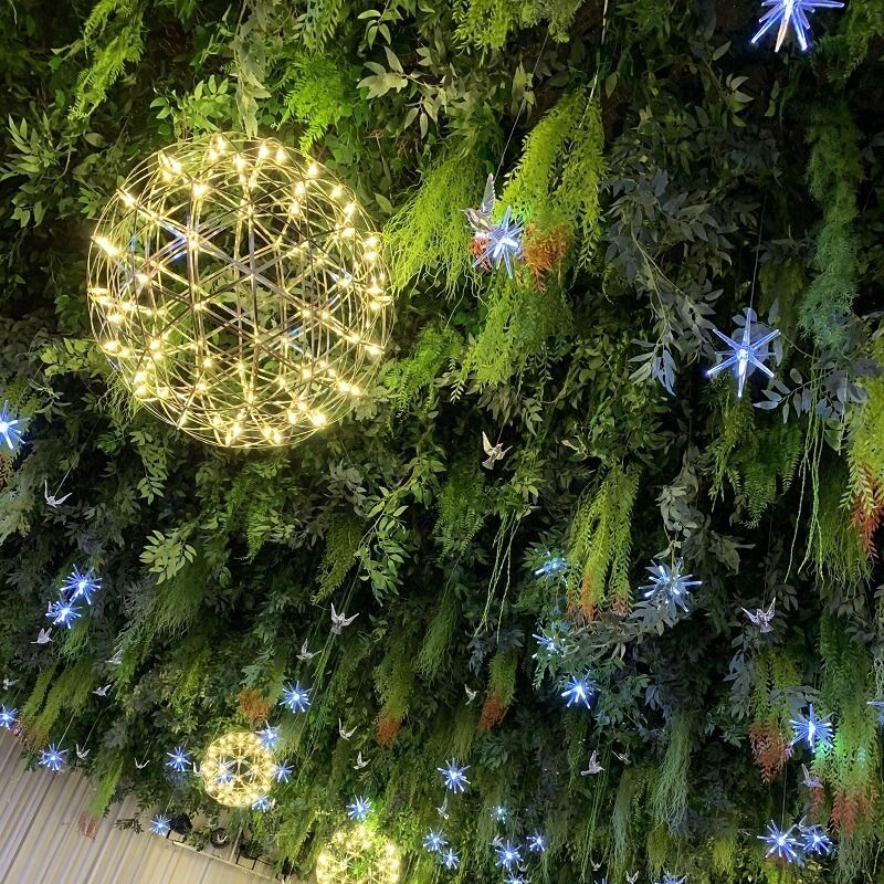 仿真绿植天花板吊顶室内软装造景藤条绿叶网红顶部塑料假植物装饰