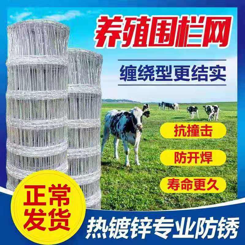 镀锌防锈铁丝网养殖网围栏防护网护栏网牛栏网养牛养羊果园围栏网