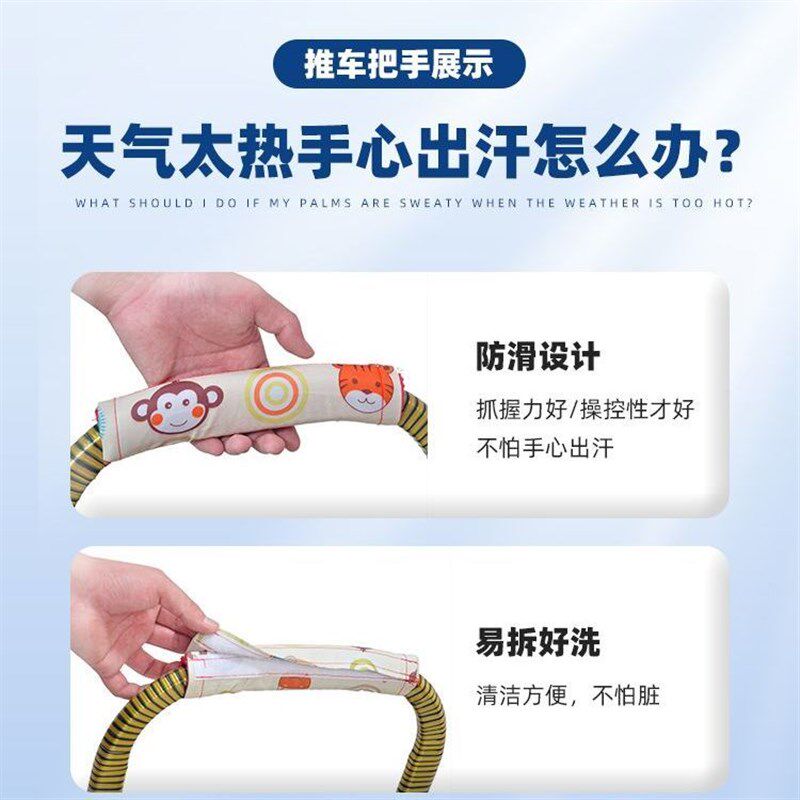 竹藤婴儿推车可坐可躺轻便折叠藤椅夏季宝宝手推车小孩儿童竹编车