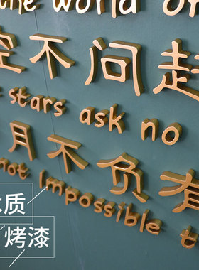 励志网红打卡创意装饰品场景布置工业风酒吧烧烤饭店铺墙面上贴画