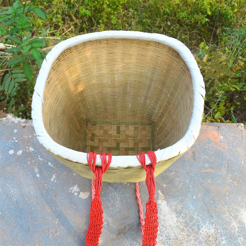 四川手工竹编背篓白边竹背篼背兜大人 成人家用 买菜 采蘑菇 采茶